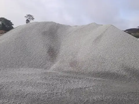 Aggregate stockpile ready for delivery